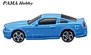 Zobrazit náhled: Ford Mustang GT - blue - 3 pcs