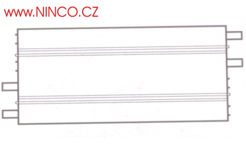 2x Rovny dil "Snow" 40cm